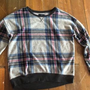 American Eagle plaid sweater size M